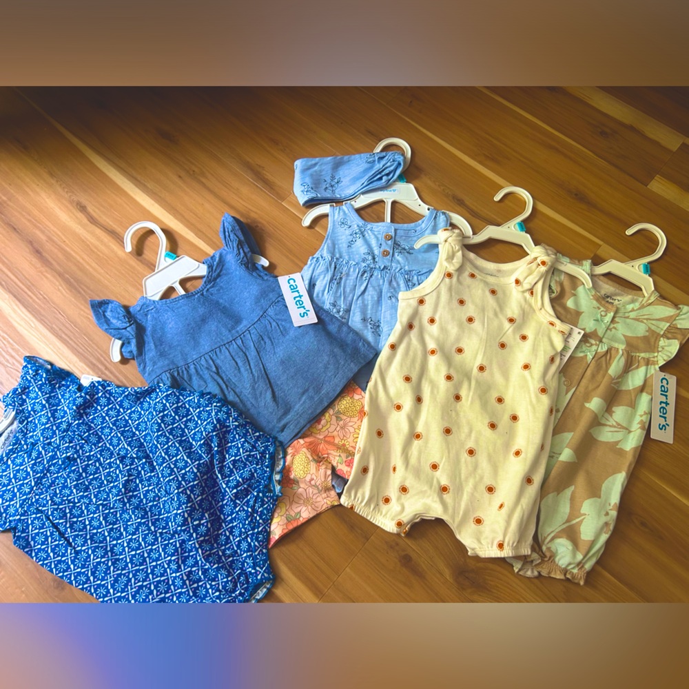 X5 baby girl 6 month size Carter outfits